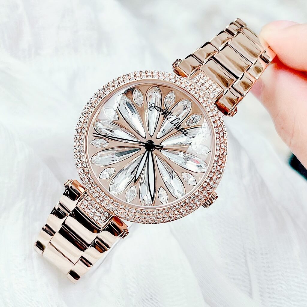 Đồng Hồ Nữ Melissa F8242 Rose Gold 37mm Chính Hãng