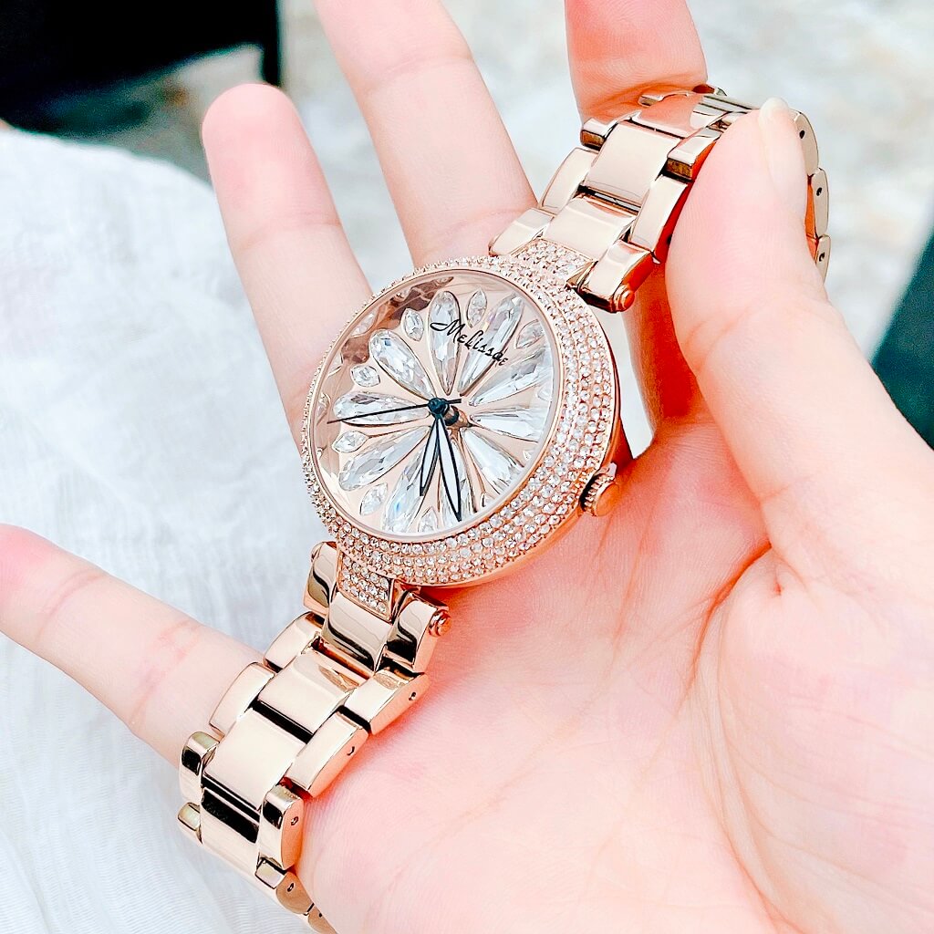 Đồng Hồ Nữ Melissa F8242 Rose Gold 37mm Chính Hãng