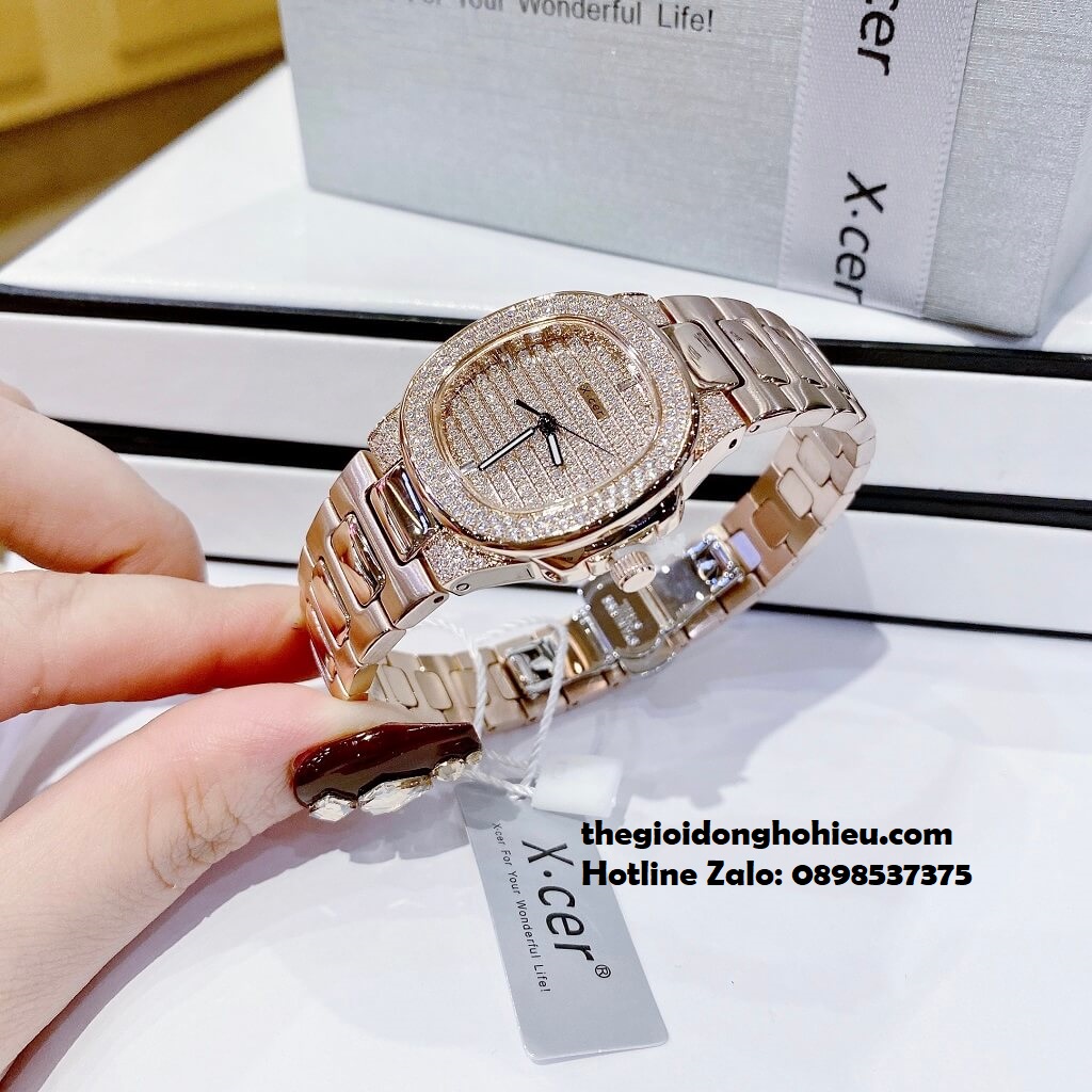 Đồng Hồ Nữ X-cer B0633 Dây Inox Rose Gold 32mm