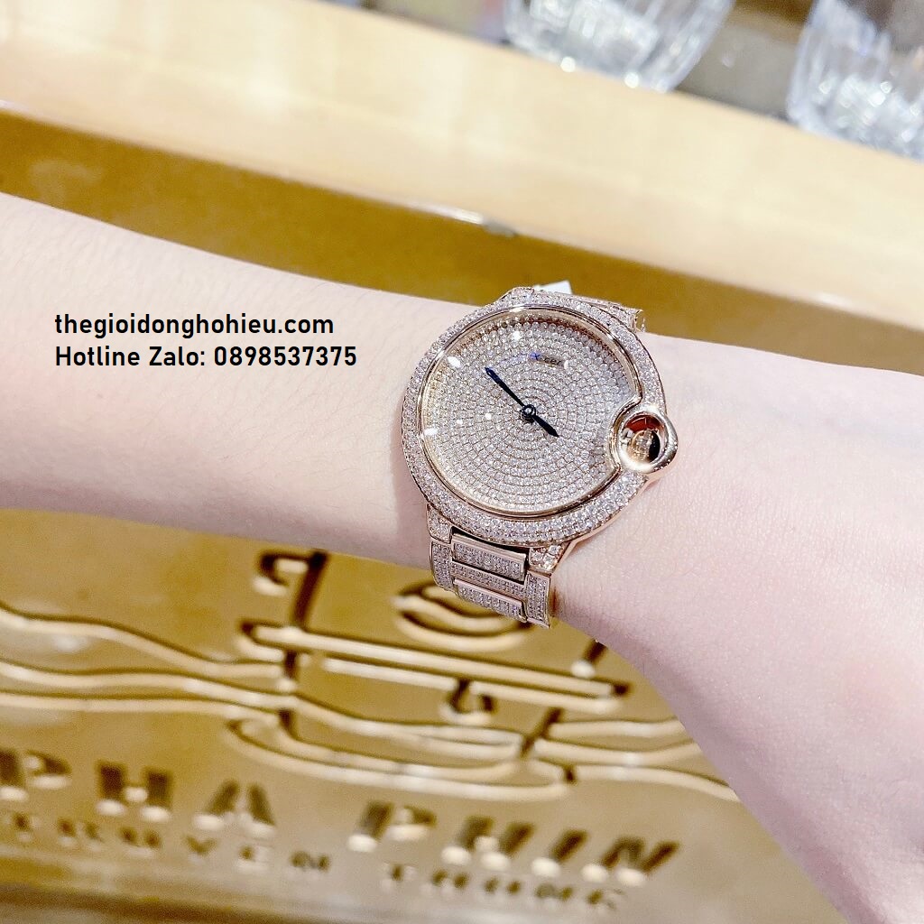 Đồng Hồ Nữ X-Cer B0638 Rose Gold 36mm Đính Đá