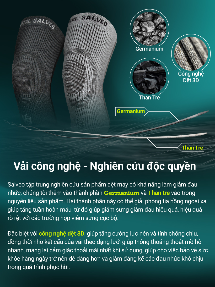 Bó gối Vital Salveo - phù hợp cho mọi nhu cầu