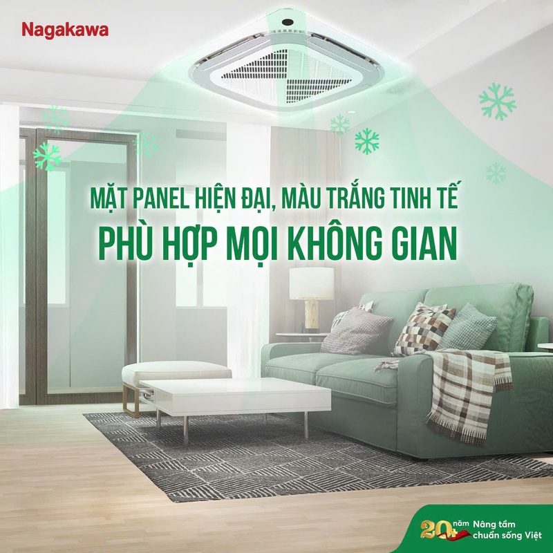 Máy lạnh âm trần cassette phù hợp với mọi không gian