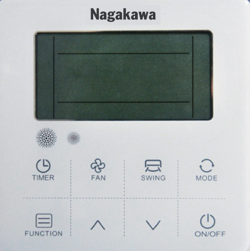 Bảng điều khiển gắn tường của điều hòa âm trần Nagakawa