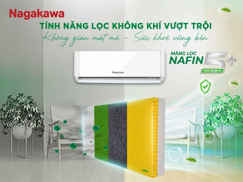 Công nghệ lọc không khí vượt trội trong các thiết bị điều hòa của Nagakawa