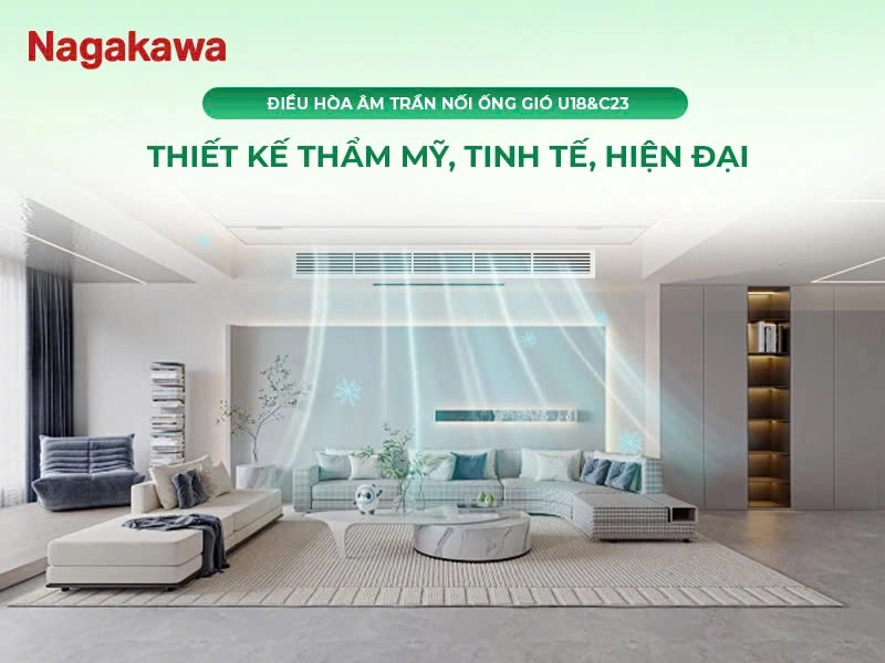 Dàn lạnh của âm trần nối ống gió 18.000BTU/h có kích thước 250x1000x800mm