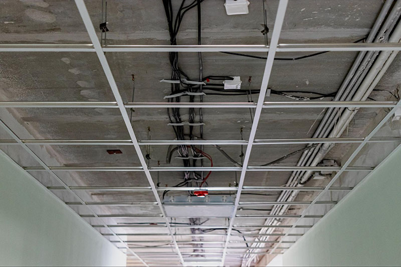 Các dây điện sẽ được giấu tỉ mỉ bên trong trần để tăng thẩm mỹ