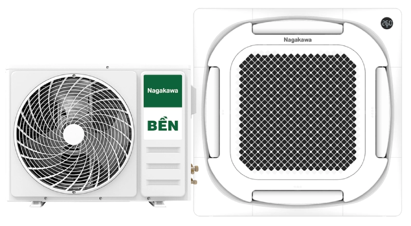 Điều hòa âm trần Cassette Inverter 8 hướng thổi NIT-A12R2U54 2 chiều