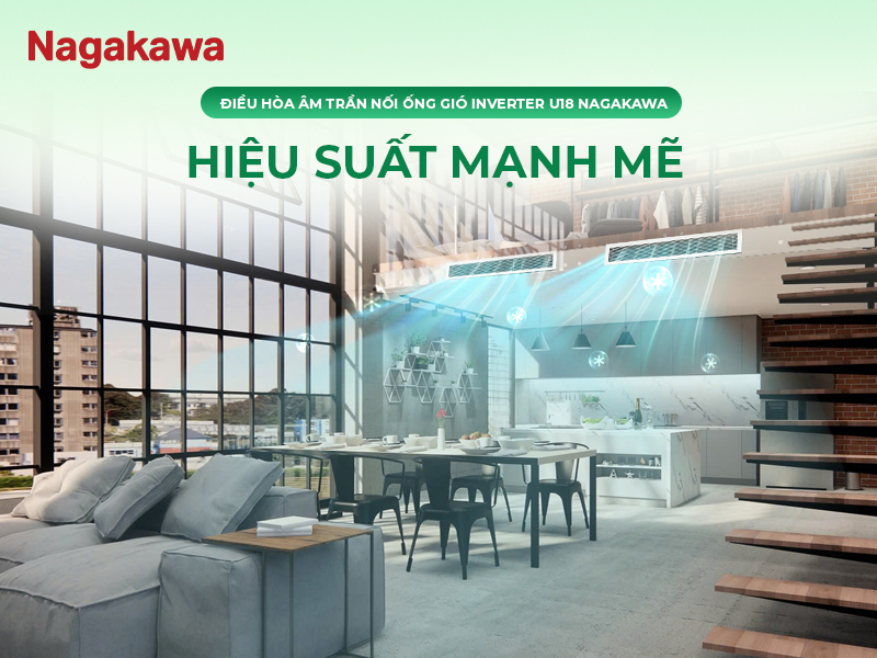 Điều hòa âm trần nối ống gió cho phòng khách