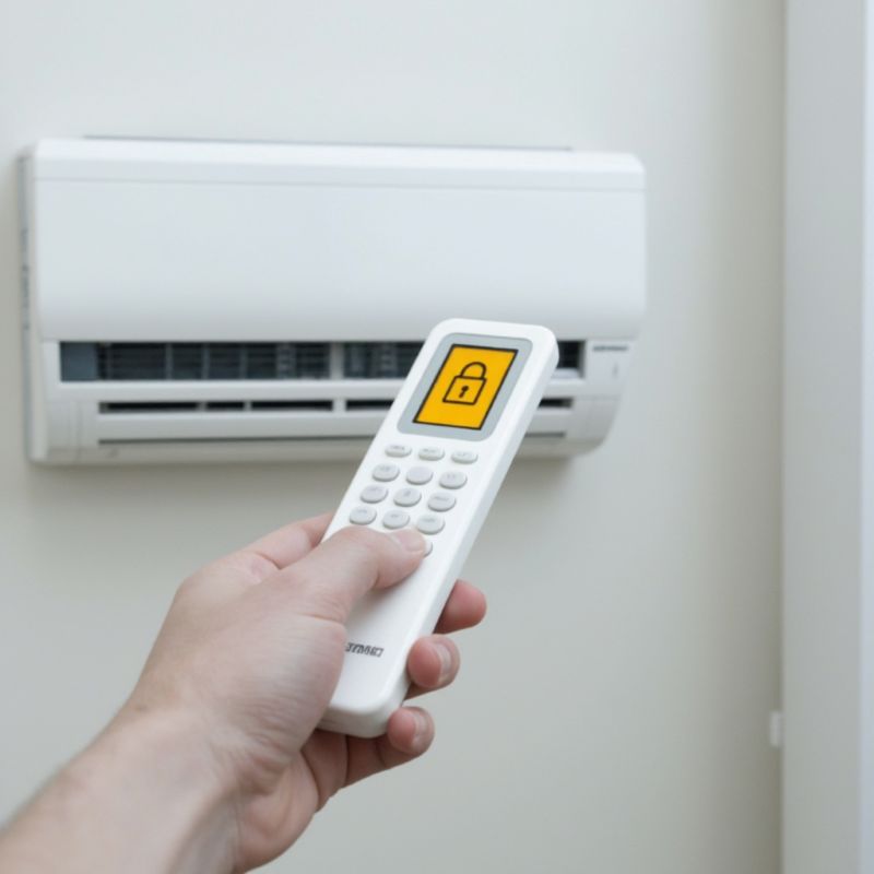 Điều hòa không nhận remote có thể do bạn đã để ở chế độ Lock