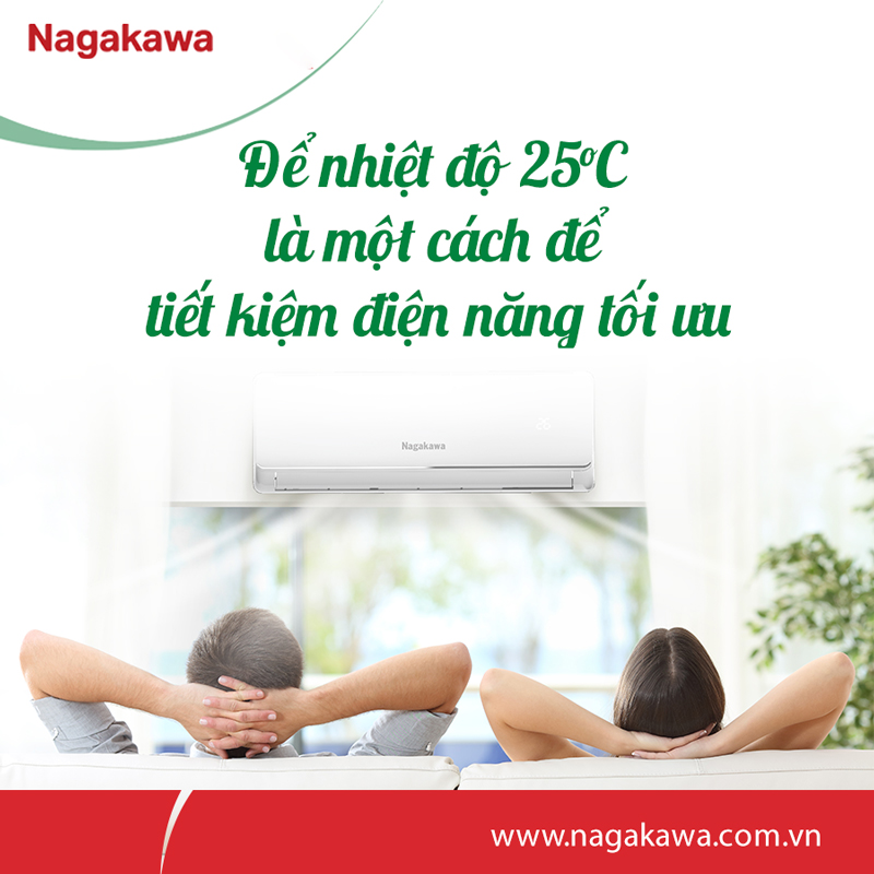 Nên duy trì nhiệt độ từ 25 - 28 độ C để tiết kiệm điện năng.