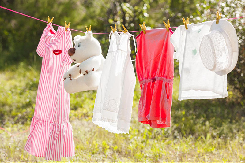 Phơi quần áo ở khu vực thông thoáng