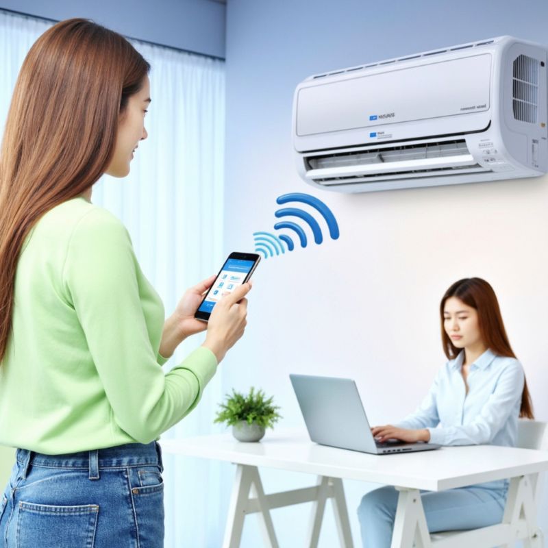 Sử dụng ứng dụng trên điện thoại để thay thế remote điều hòa