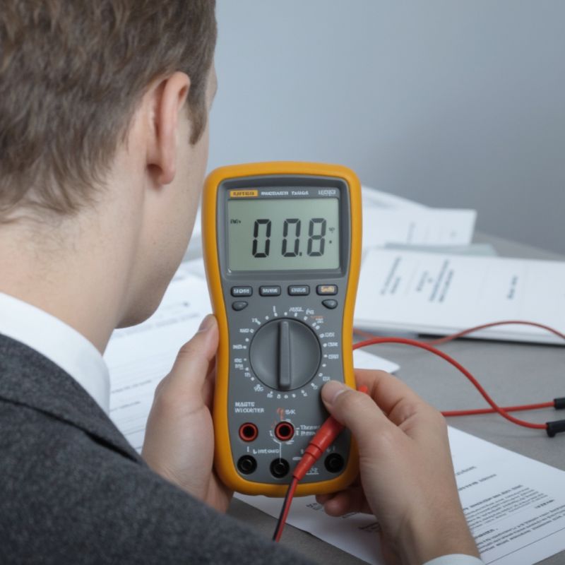 Nhân viên kỹ thuật sẽ dùng máy để đo cảm biến nhiệt