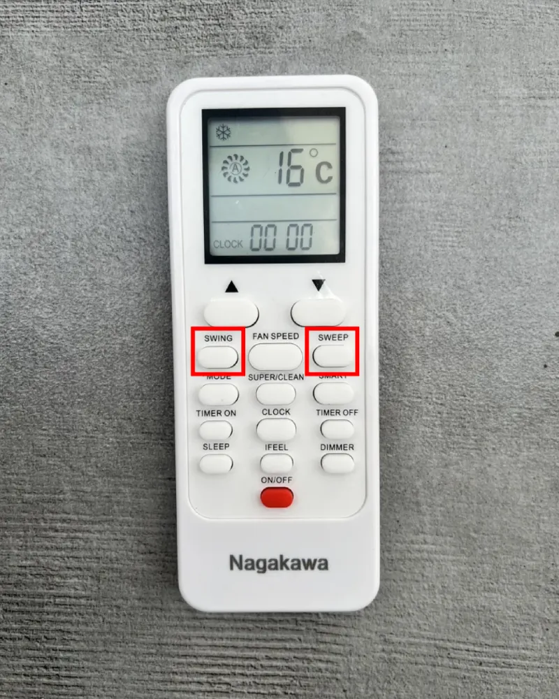 Nút chỉnh hướng gió