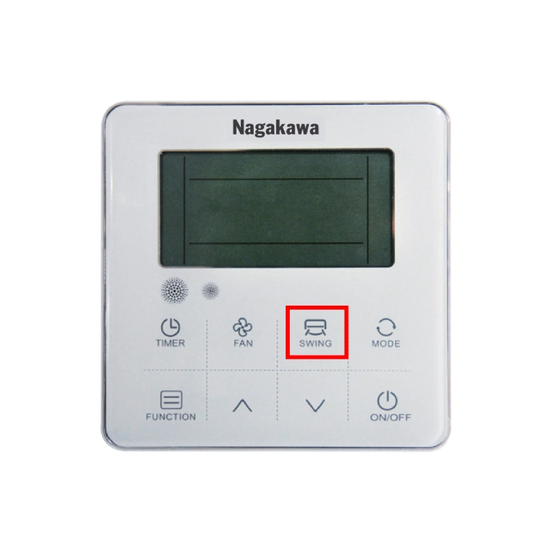 Nút chỉnh hướng gió điều khiển gắn tường của điều hoà âm trần Nagakawa