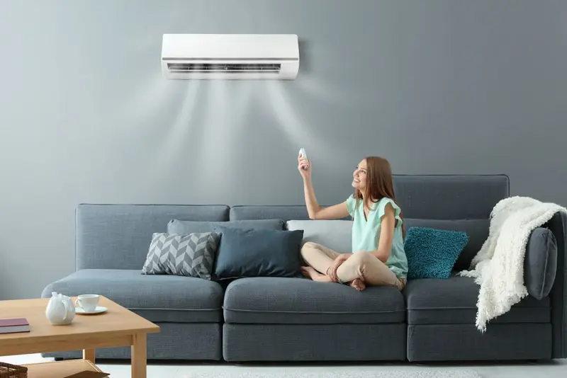 bật điều hòa sau khi tắm 10–30 phút