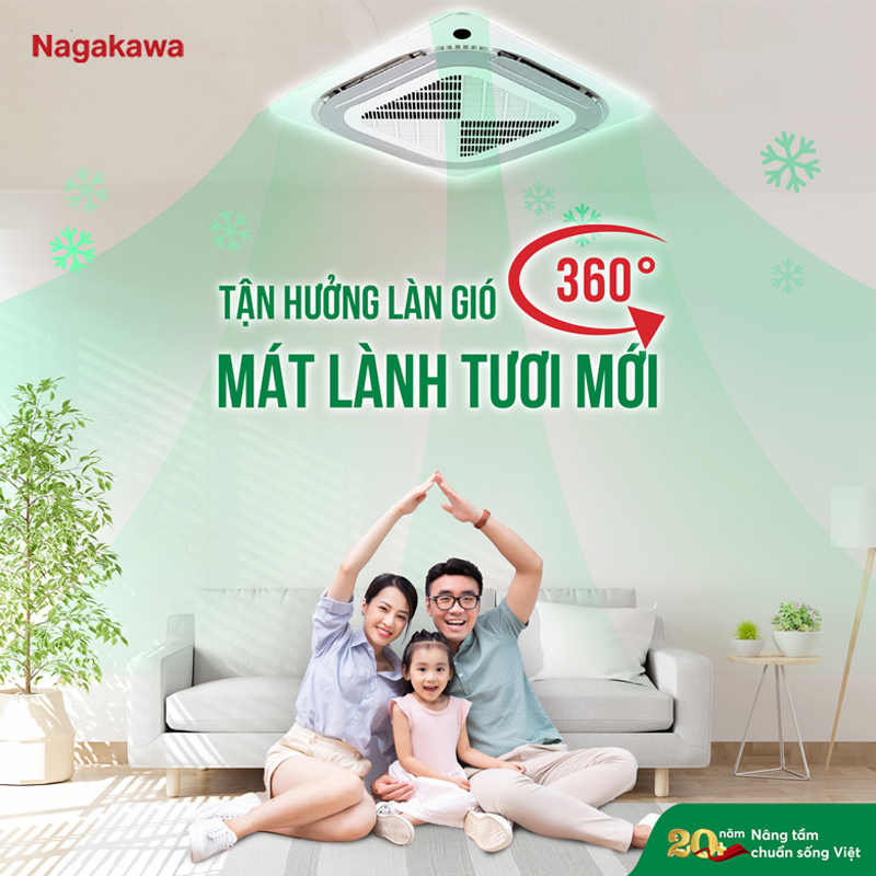 Tận hưởng làn gió 360