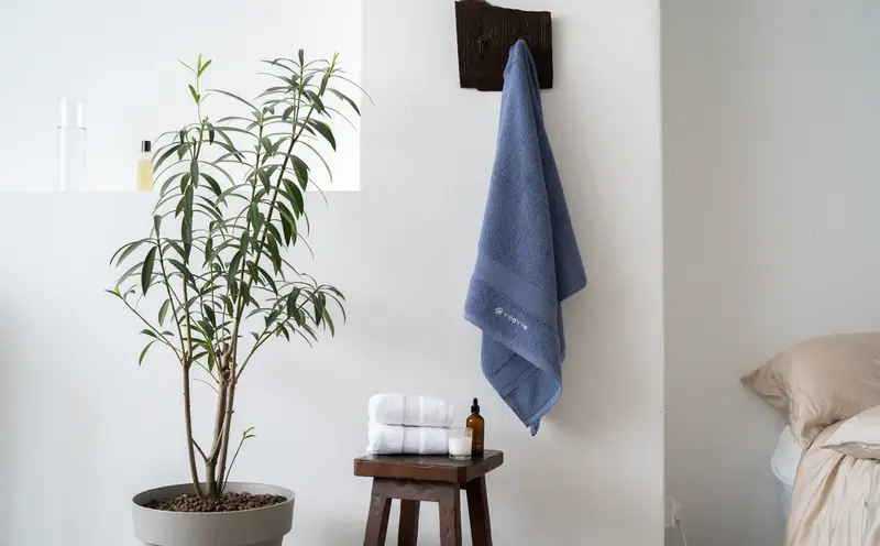 Treo khăn ướt giúp tăng độ ẩm tự nhiên nhờ quá trình bay hơi nước trong phòng.