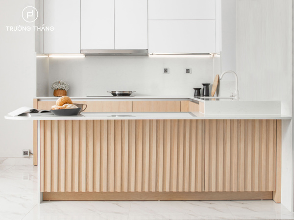 Hình ảnh hoàn thiện của công trình Tủ bếp Chung cư Midtown – Quận 7