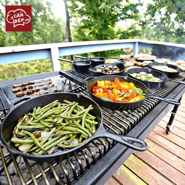 Chảo gang Lodge chống dính