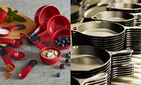 Bộ Dụng Cụ Làm Bánh Gourmet và Chảo Gang Lodge