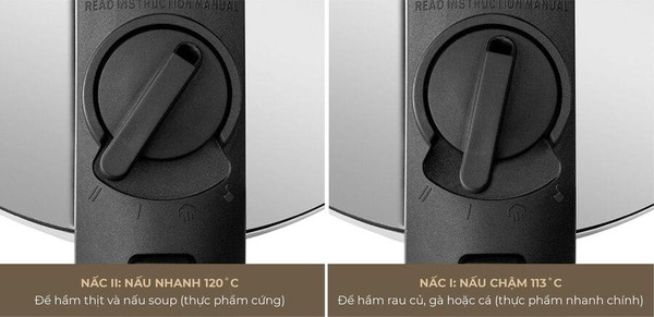 Chọn mức nấu phù hợp cho các loại thực phẩm