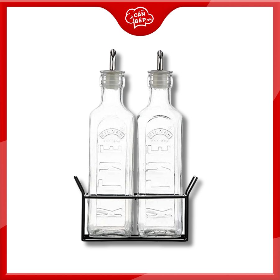 Bộ bình thủy tinh đựng dầu Kilner 3 món