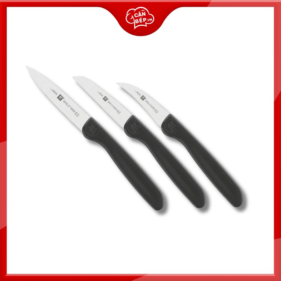 Bộ dao gọt Twin Grip ZWILLING màu đen 3 món chính hãng