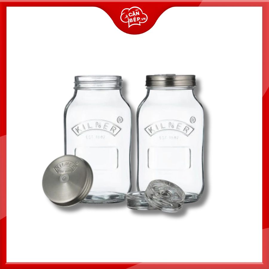 Bộ hũ ướp thực phẩm Kilner 2 cái