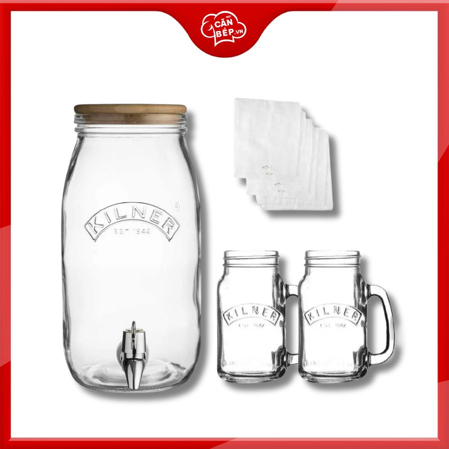 Bộ Kilner Kombucha chính hãng