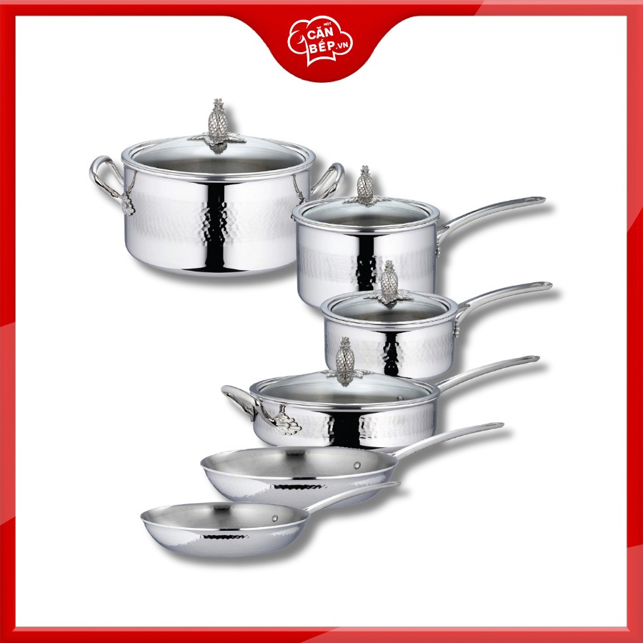 Bộ nồi inox RUFFONI Omegna 10 món chính hãng