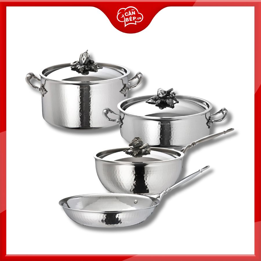 Bộ nồi inox RUFFONI Opus Prima - 7 món chính hãng