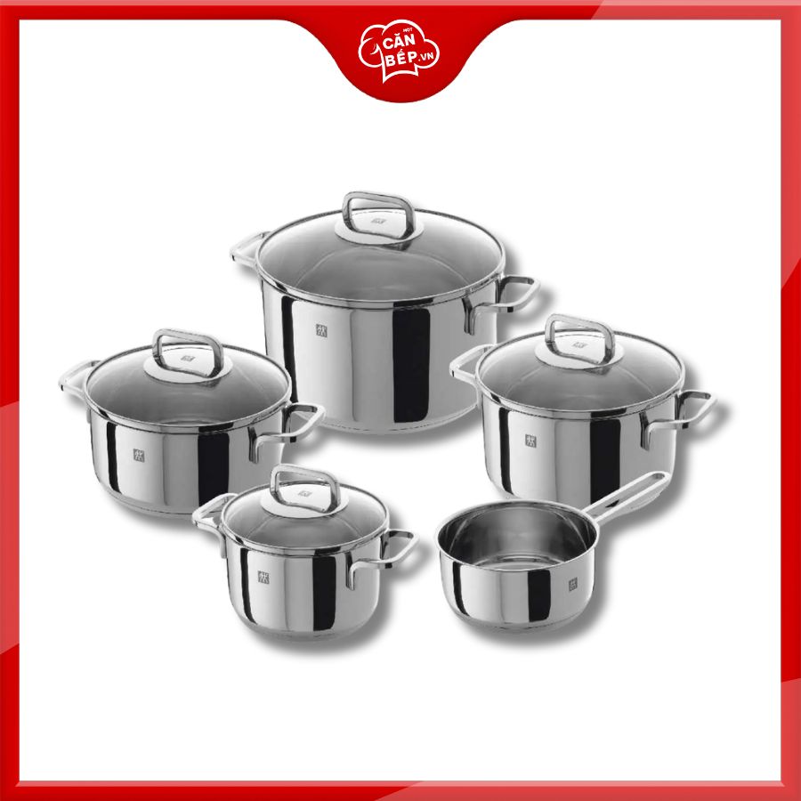 Bộ nồi inox ZWILLING Quadro 5 món chính hãng