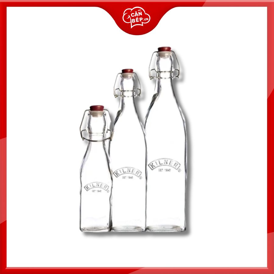 Chai thủy tinh vuông Kilner