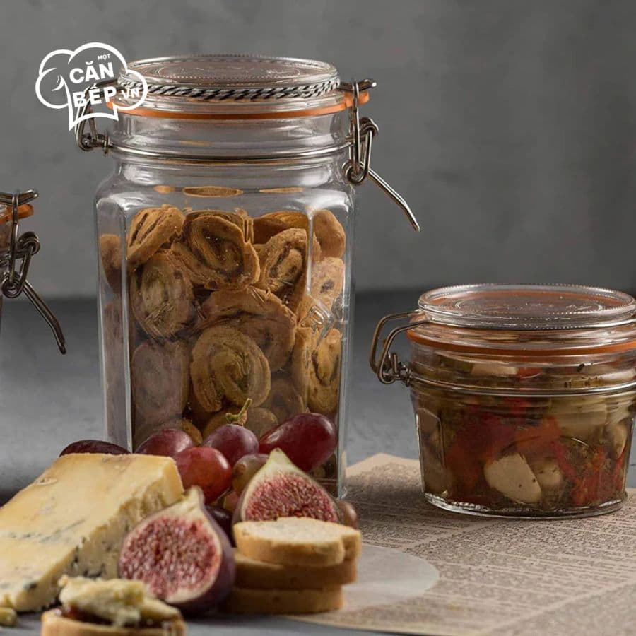Hũ thủy tinh vát cạnh Kilner