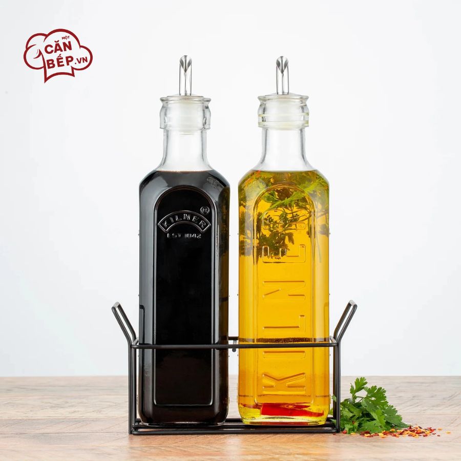 Lưu ý vệ sinh và sử dụng Bộ bình thủy tinh đựng dầu Kilner 3 món