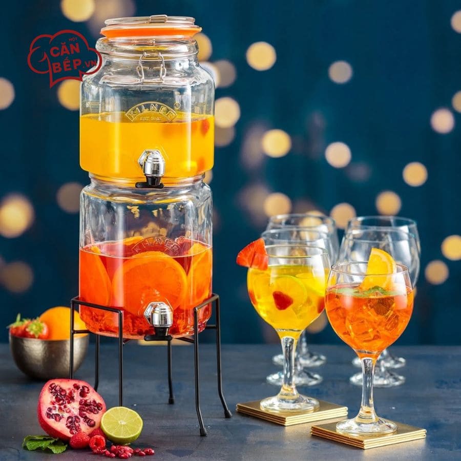 Lưu ý vệ sinh và sử dụng Bộ hũ thuỷ tinh có vòi Kilner 3 món