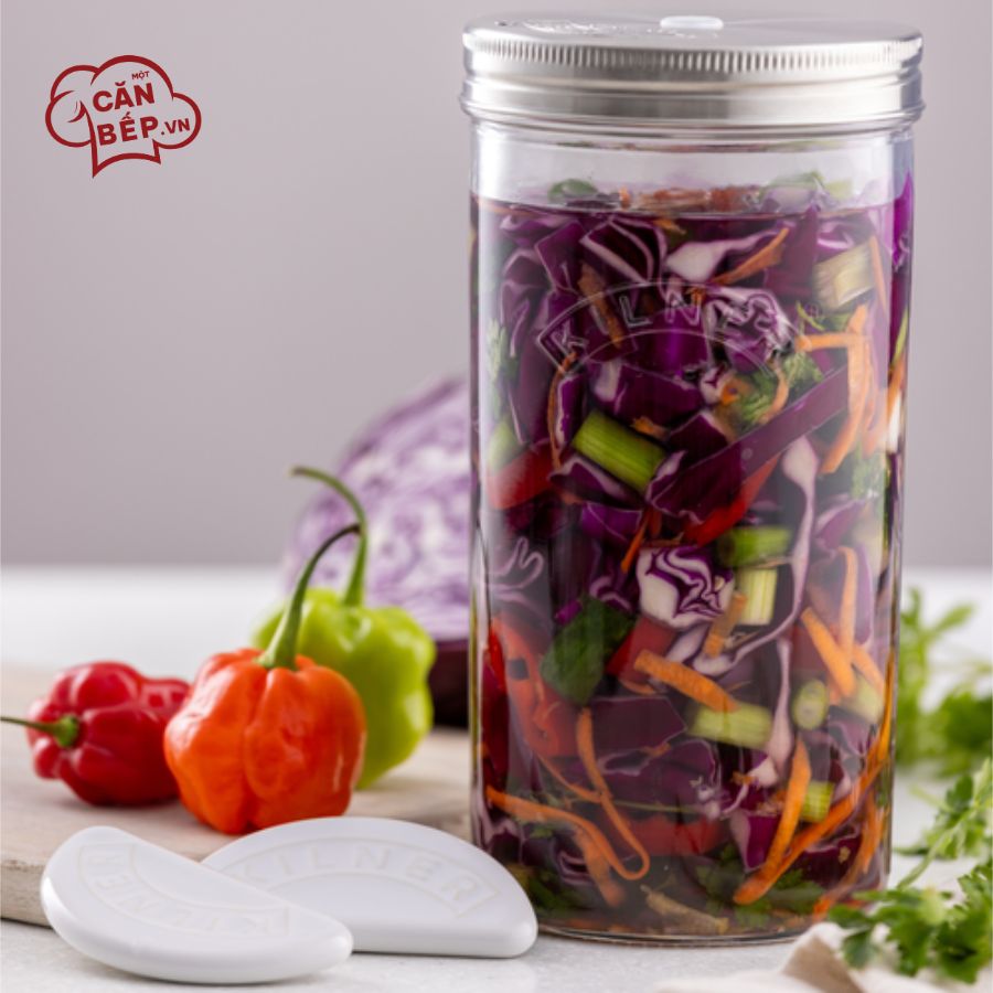 Lưu ý vệ sinh và sử dụng Bộ hũ ướp thực phẩm Kilner 1L (5 món)