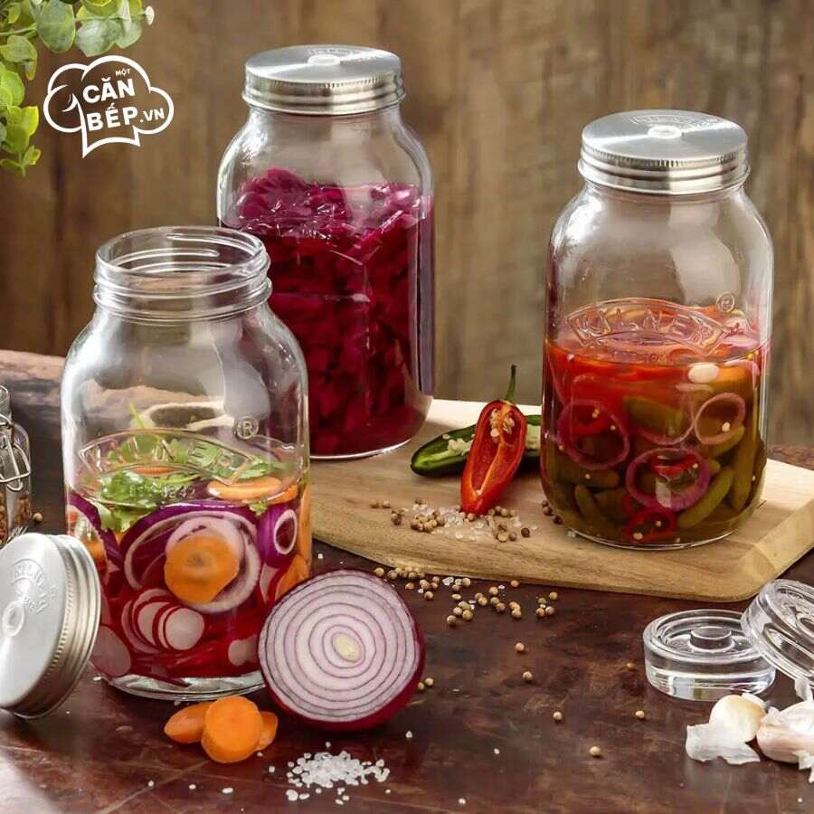Lưu ý vệ sinh và sử dụng Bộ hũ ướp thực phẩm Kilner 2 cái