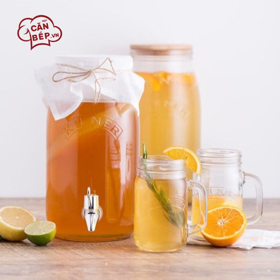 Lưu ý vệ sinh và sử dụng Bộ Kilner Kombucha