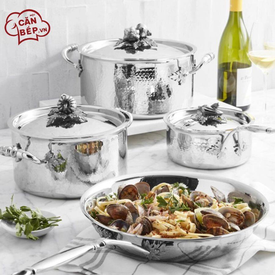 Lưu ý vệ sinh và sử dụng Bộ nồi inox RUFFONI Opus Prima - 7 món