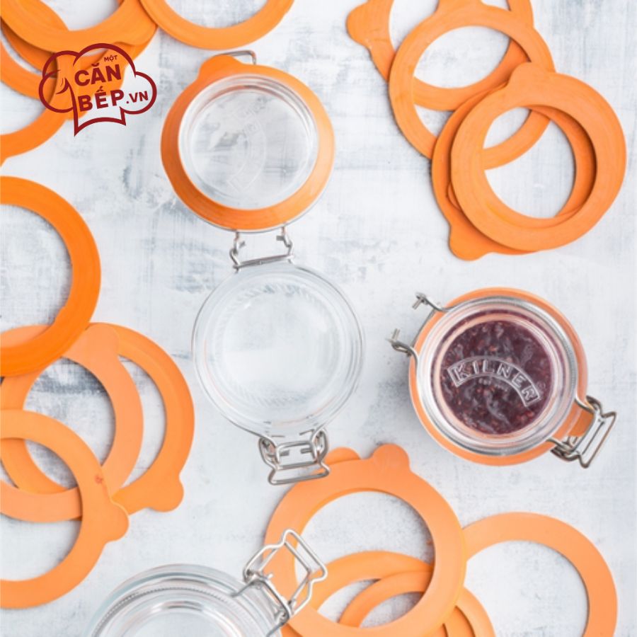 Lưu ý vệ sinh và sử dụng Bộ vòng đệm hũ thủy tinh Kilner 6 cái