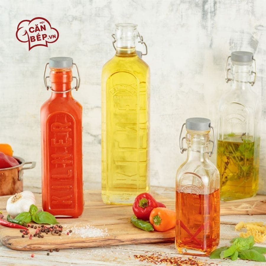 Lưu ý vệ sinh và sử dụng Chai thủy tinh nút xám Kilner