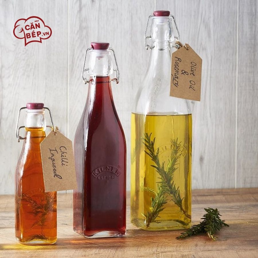 Lưu ý vệ sinh và sử dụng Chai thủy tinh vuông Kilner