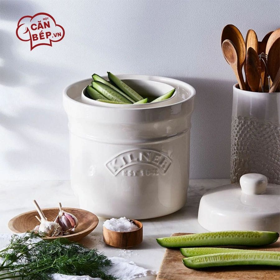 Lưu ý vệ sinh và sử dụng Hũ gốm ướp thực phẩm Kilner 5L
