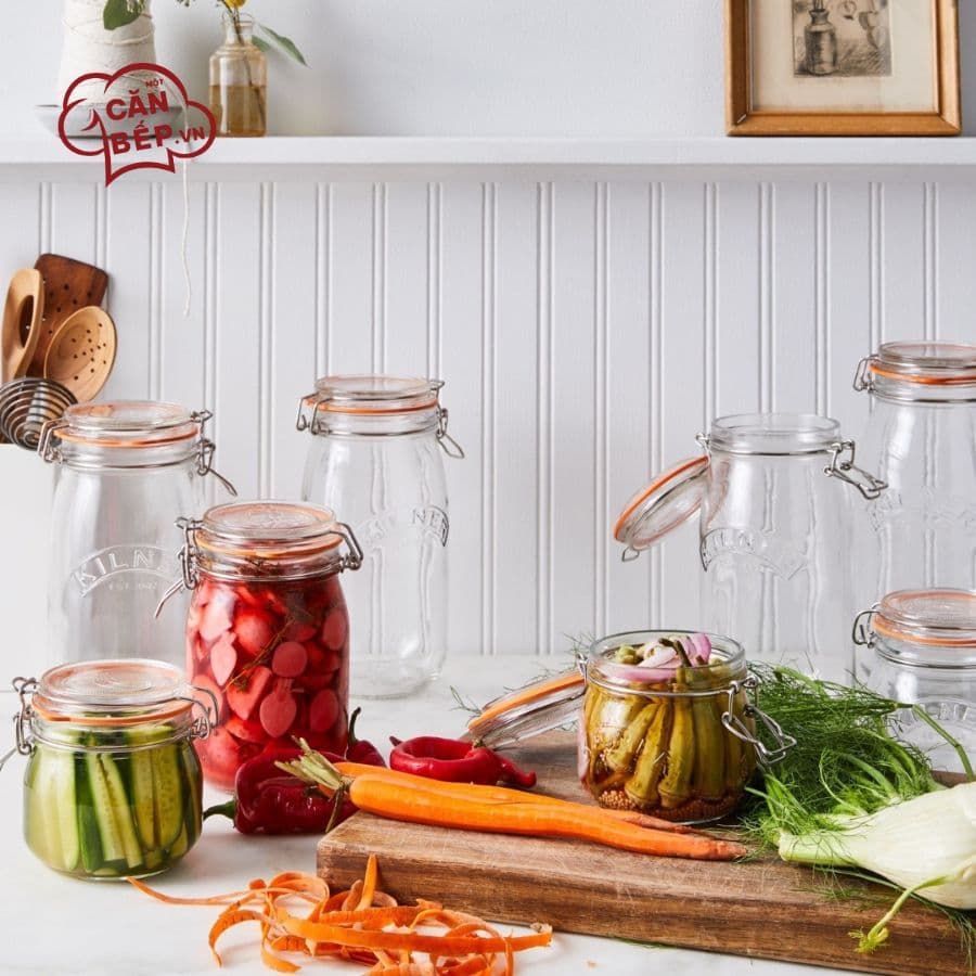 Lưu ý vệ sinh và sử dụng Hũ thủy tinh tròn Kilner