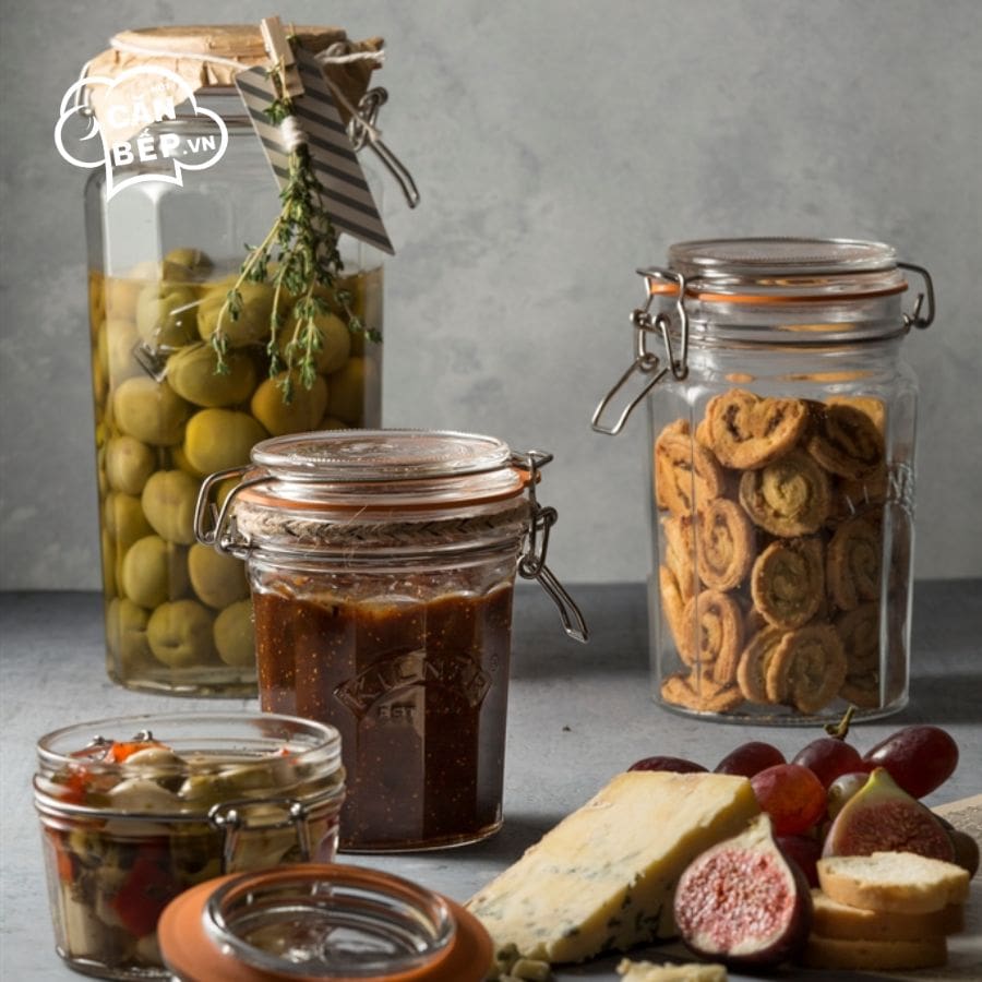 Lưu ý vệ sinh và sử dụng Hũ thủy tinh vát cạnh Kilner