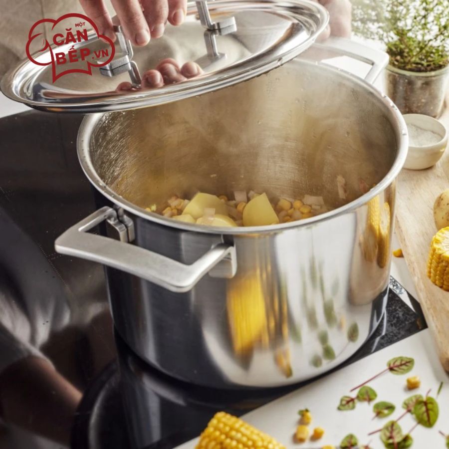 Lưu ý vệ sinh và sử dụng Nồi hầm inox Demeyere Industry 5 - 8L/24cm