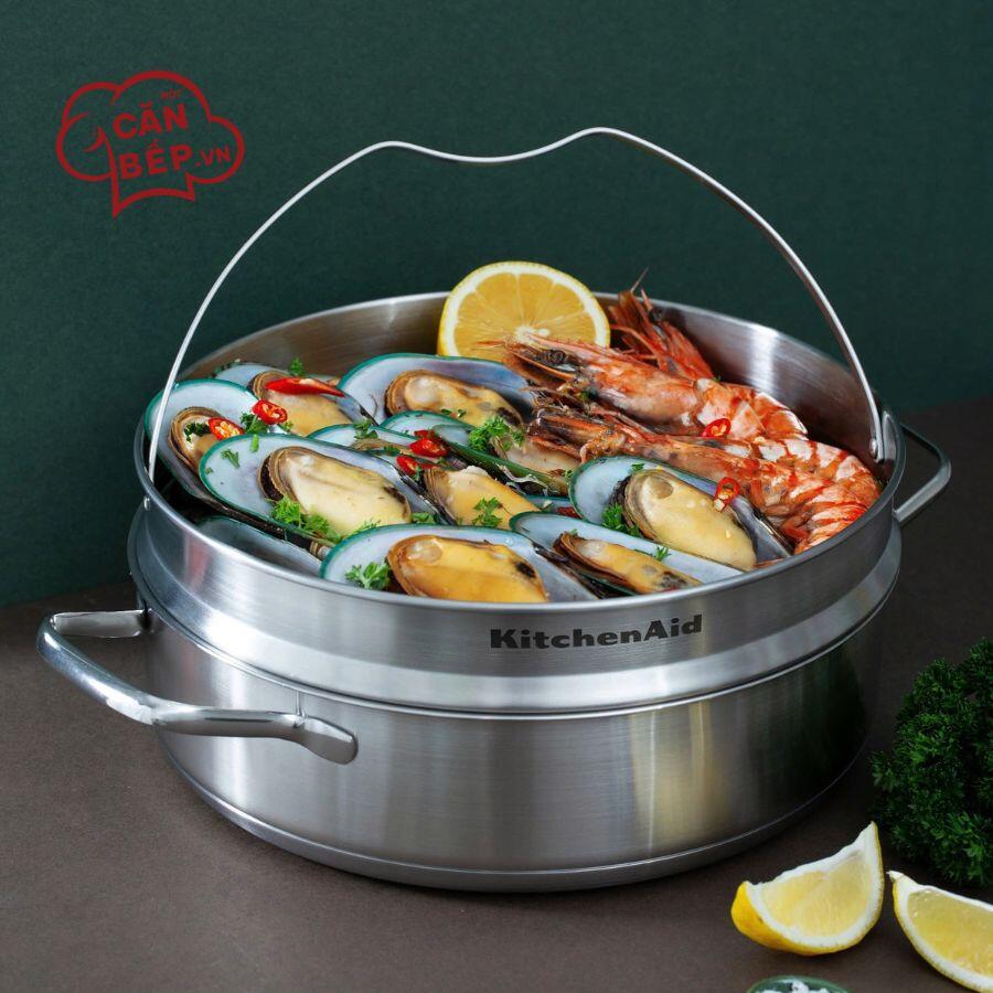 Lưu ý vệ sinh và sử dụng Xửng hấp KitchenAid 26cm