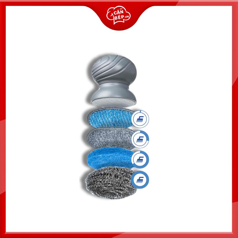 Bộ dụng cụ chà rửa cầm tay 5 món chính hãng